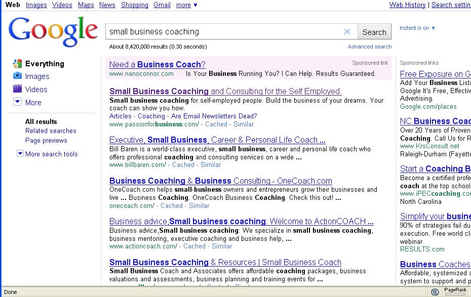 Google-Keyword-Search-Results-1 Google Keyword Search Results 1 Identifying A Profitable Niche Market